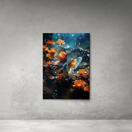 Abstract Painting Buy Canvas Wall Art, Butterfly Painting Art, Butterfly canvas, bedroom Butterfly wall art,Watercolor abstract Butterfly canvas painting