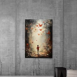 Abstract Painting Buy Canvas Wall Art, Butterfly Painting Art, Butterfly canvas, bedroom Butterfly wall art,Watercolor abstract Butterfly canvas painting