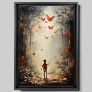 Abstract Painting Buy Canvas Wall Art, Butterfly Painting Art, Butterfly canvas, bedroom Butterfly wall art,Watercolor abstract Butterfly canvas painting