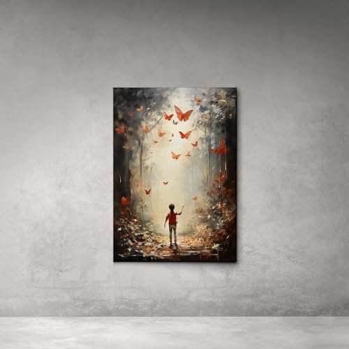 Abstract Painting Buy Canvas Wall Art, Butterfly Painting Art, Butterfly canvas, bedroom Butterfly wall art,Watercolor abstract Butterfly canvas painting