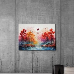 Abstract Painting Buy Canvas Wall Art, Butterfly Painting Art, Butterfly canvas, bedroom Butterfly wall art,Watercolor abstract Butterfly canvas painting