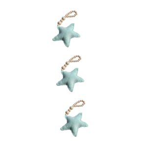 abaodam 3pcs farmhouse tassels beads prayer beads hanging decoration decorative hanging beads moon and star moon mobile moon star heart wall decoration bling decor wooden baby bamboo set