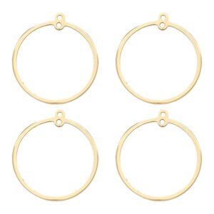 10 pcs round beading hoop rings earring finding hoop circle bezels linking rings wine glass charm rings jewelry making link rings