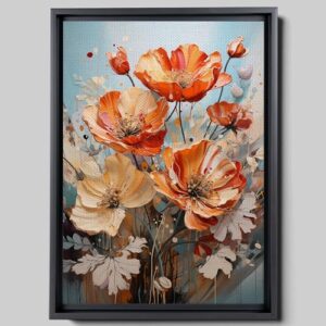 samsung frame tv art, abstract flowers print, floral print, spring flowers print, print print, flower art for frame tv, canvas prints, art print