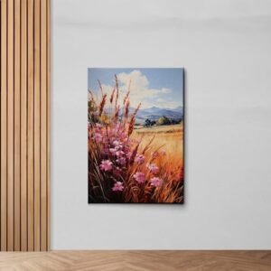 Frame TV Art Spring, Samsung Frame TV art, Wildflower Field, Frame TV Art Vintage., Wall Art, Wall Decor