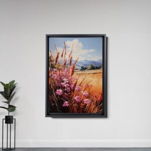 Frame TV Art Spring, Samsung Frame TV art, Wildflower Field, Frame TV Art Vintage., Wall Art, Wall Decor