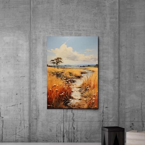 Samsung Frame TV Art Wildflower Field, Flower Meadow, Vintage print, print print, Canvas, Art Print