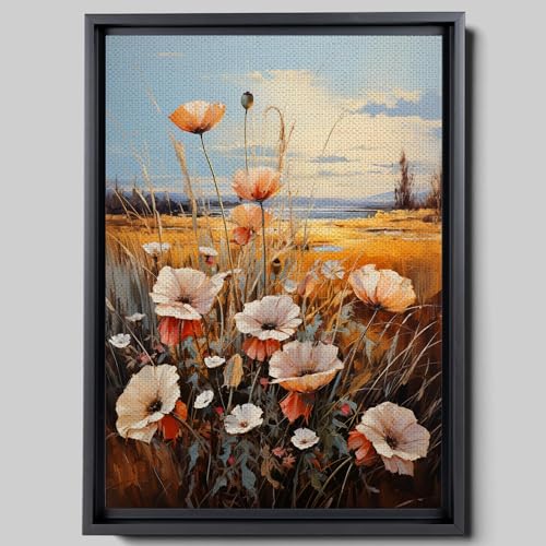 Frame TV Art Spring, Samsung Frame TV art, Wildflower Field, Frame TV Art Vintage., Canvas, Art Decor