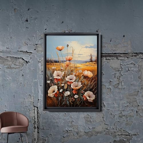 Frame TV Art Spring, Samsung Frame TV art, Wildflower Field, Frame TV Art Vintage., Canvas, Art Decor