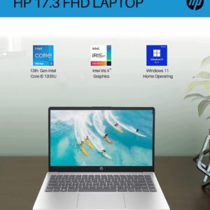 HP 17.3 Laptop, 2023 Best Laptop for Working, 17.3" FHD Display, Intel Core i5 1335U Processor up to 4.6GHz, 32GB RAM, 1TB SSD, Intel Iris Xe Graphics, Wi-Fi 6, Backlit Keyboard, Windows 11 Home