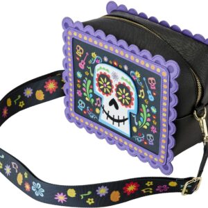 Loungefly Coco Miguel Calavera Floral Skull Crossbody Bag