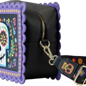 Loungefly Coco Miguel Calavera Floral Skull Crossbody Bag