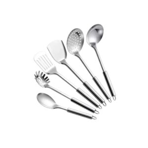 7Pieces Stainless Steel Kitchenware Set Cooking Spoon Shovel Spatula Soup Colander Home Kitchen Utensils Tools Gifts Kitchen