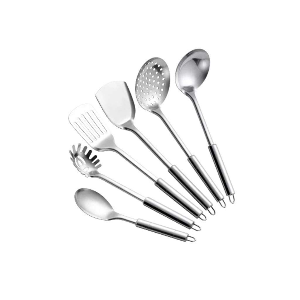 7Pieces Stainless Steel Kitchenware Set Cooking Spoon Shovel Spatula Soup Colander Home Kitchen Utensils Tools Gifts Kitchen