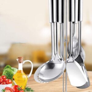 7Pieces Stainless Steel Kitchenware Set Cooking Spoon Shovel Spatula Soup Colander Home Kitchen Utensils Tools Gifts Kitchen