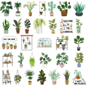 copkim 32 pieces bulk plant fridge magnets cute monstera cactus refrigerator magnets office school whiteboard magnet christmas plant lover gifts green vibrant decoration