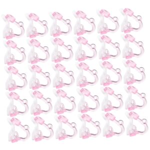 TEHAUX 100pcs Earring Accessories Stud Earring Converters Clip Ear Wrap Earrings Post Earring Converter Jewel Ornaments Earring Making Supplies Pierced Plastic Components Puncture