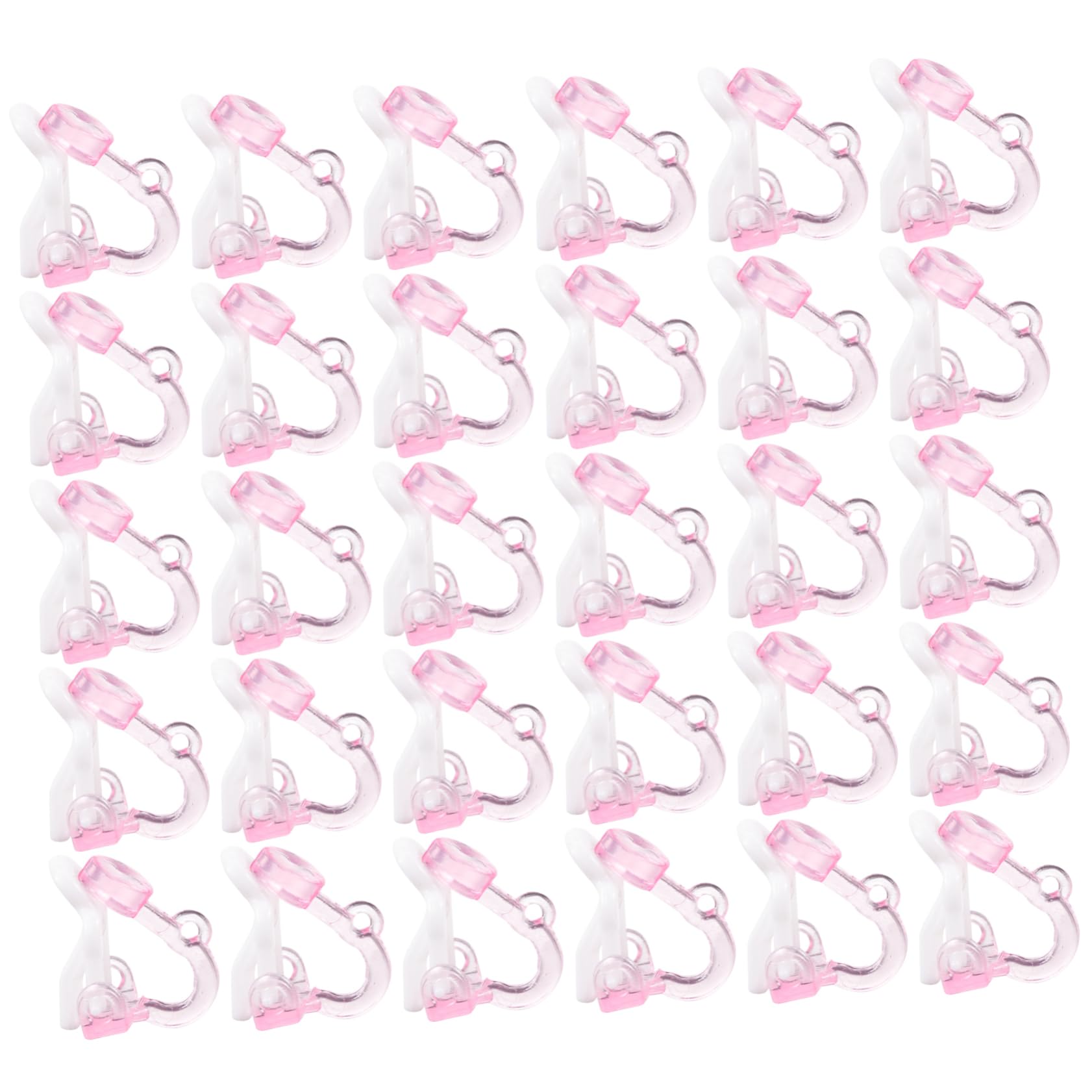 TEHAUX 100pcs Earring Accessories Stud Earring Converters Clip Ear Wrap Earrings Post Earring Converter Jewel Ornaments Earring Making Supplies Pierced Plastic Components Puncture