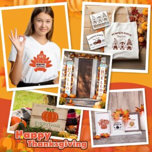 29Pcs Thanksgiving and Fall Stencils for Painting on Wood,Pumpkin Stencils, Vinyl Stencil Reusable Hello Autumn Drawing Templates Crafts for Door Porch Hanger Thanksgiving Wreath Home Decor