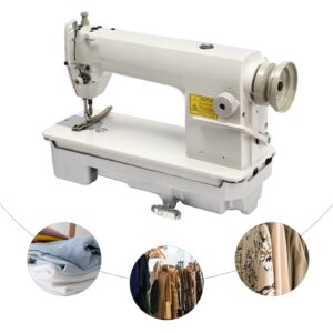 YUNLAIGOTOP Industrial Sewing Machine, Heavy Duty Auto Sewing Machine with Adjustable Design, Straight Stitch Sewing Machine for Tailoring Stores/Homes -Head Only