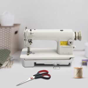 YUNLAIGOTOP Industrial Sewing Machine, Heavy Duty Auto Sewing Machine with Adjustable Design, Straight Stitch Sewing Machine for Tailoring Stores/Homes -Head Only