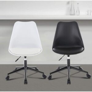 Office Chair Computer Chair Lift Swivel Chair Home Office Chair Small Game Chair Small Swivel Chair Student Chair Desk and Chair Chair (Color : White) Needed