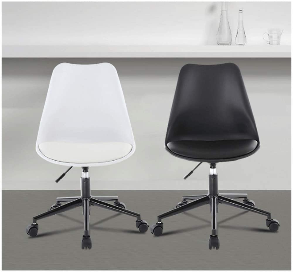 Office Chair Computer Chair Lift Swivel Chair Home Office Chair Small Game Chair Small Swivel Chair Student Chair Desk and Chair Chair (Color : White) Needed