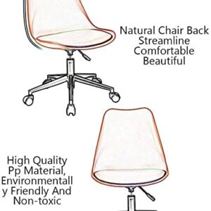 Office Chair Computer Chair Lift Swivel Chair Home Office Chair Small Game Chair Small Swivel Chair Student Chair Desk and Chair Chair (Color : White) Needed