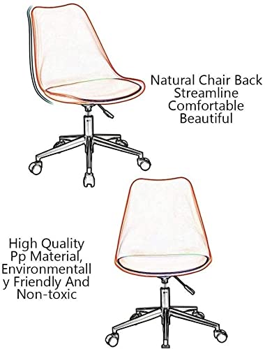 Office Chair Computer Chair Lift Swivel Chair Home Office Chair Small Game Chair Small Swivel Chair Student Chair Desk and Chair Chair (Color : White) Needed