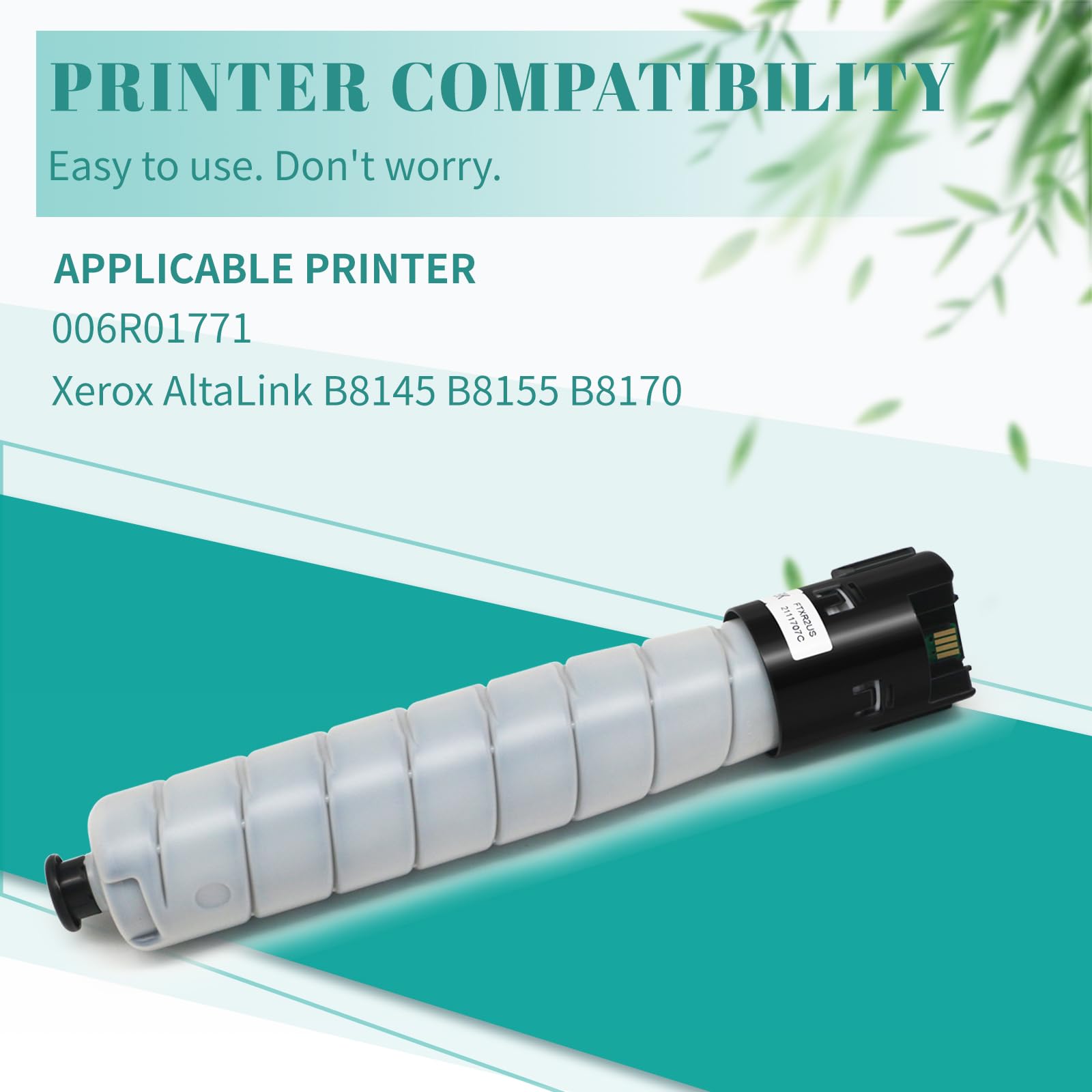 Remanufactured B8170 B8155 B8145 Black Toner Cartridge for Xerox 006R01771 Toner Cartridge Replacement for Xerox AltaLink B8145 B8155 B8170 Printer.(1-Pack)