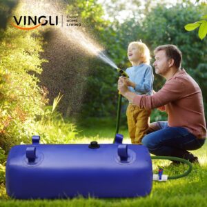 VINGLI 110L/30 Gallon Water Bladder Storage Containers, Foldable Portable Water Tank, Large Capacity Soft Water Bag, for Emergency Water, RV Camping, Garden