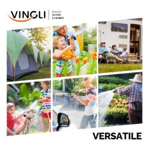 VINGLI 110L/30 Gallon Water Bladder Storage Containers, Foldable Portable Water Tank, Large Capacity Soft Water Bag, for Emergency Water, RV Camping, Garden