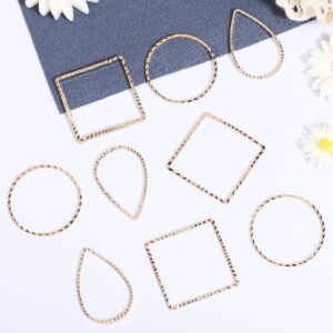 VILLCASE 30pcs Geometric Figure Earring Hoops Earrings Findings Craft Earring Making Accessories