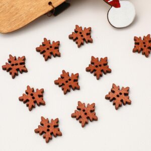 200pcs Craft Buttons Small Buttons Wooden Buttons for Crafts DIY Wooden Ornaments Decorative Buttons Overcoats Button Decor Retro Style Buttons Coat Button Cute Buttons