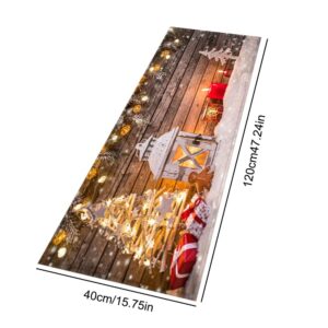 Christmas Decorations Christmas Tree Rug Indoor Door Mat with Anti-Slip Function for Kitchen Christmas Decor Ornament Floor Mats Bathroom Rugs Welcome Mats Outdoor Carpets for Bedroom