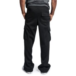 Cargo Pants for Men, Mens Cargo Pants Casual Joggers Athletic Pants Cotton Loose Straight Sweatpants with Pockets E001