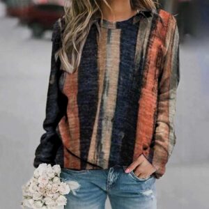 My Orders Womens Crewneck Sweatshirts Vintage Print Long Sleeve Fall Tops Casual Lightweight Workout Tunic Blouses Trendy Holiday Comfy Pullover Shirts 2023 Fashion Ruffle Clothes