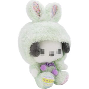 Ykecfpry Kawaii Cartoon Bunny Cross-Dressing Series Plush,Rabbit Stuffed Cute Soft Doll Toys, Plush Pillow Stuffed Animals Toy Birthday Gifts for Girls Kids (Green)