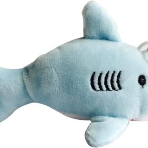 Galepromot Blue 12cm Cute Shark Plush Stuffed Hanging Doll Key Chain Pendant Bag Decor,Plush Figure Toys Car Keychains Car Accessories