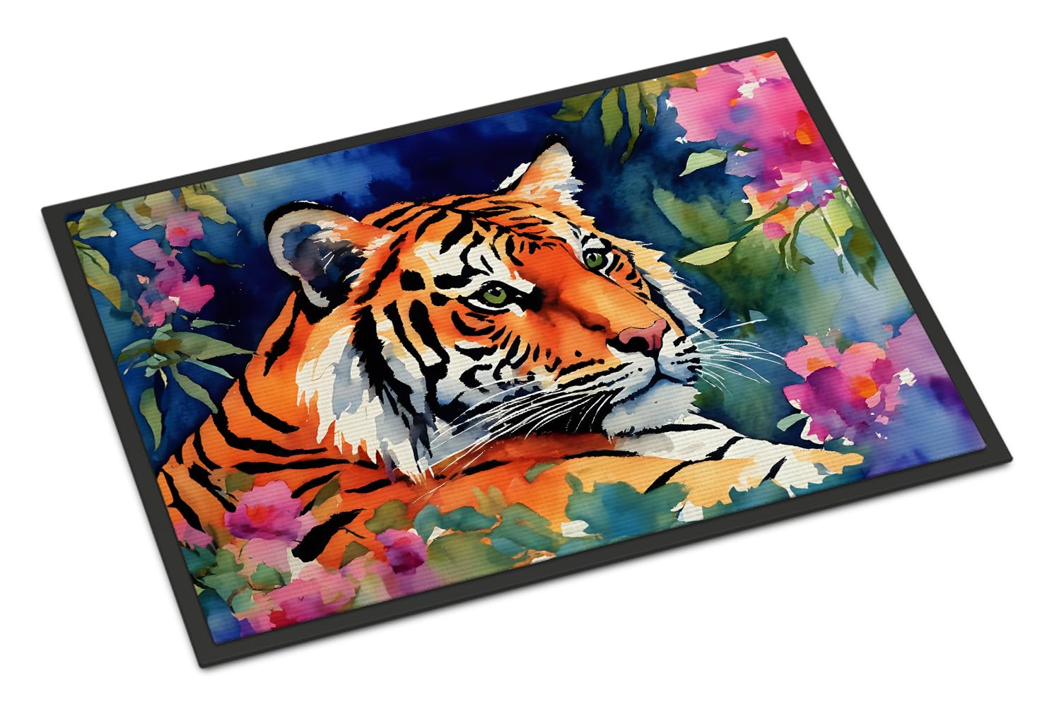 Caroline's Treasures DAC2880MAT Bengal Tiger Doormat Front Door Mat Indoor Outdoor Rugs for Entryway, Non Slip Washable Low Pile, 18H X 27W