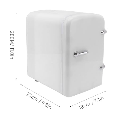 Miokycl Mini Fridge 4L Portable Cooler Warmer Refrigerator Includes DC12V Car Plug for Skin Care Beverage AC100?240V (US Plug)