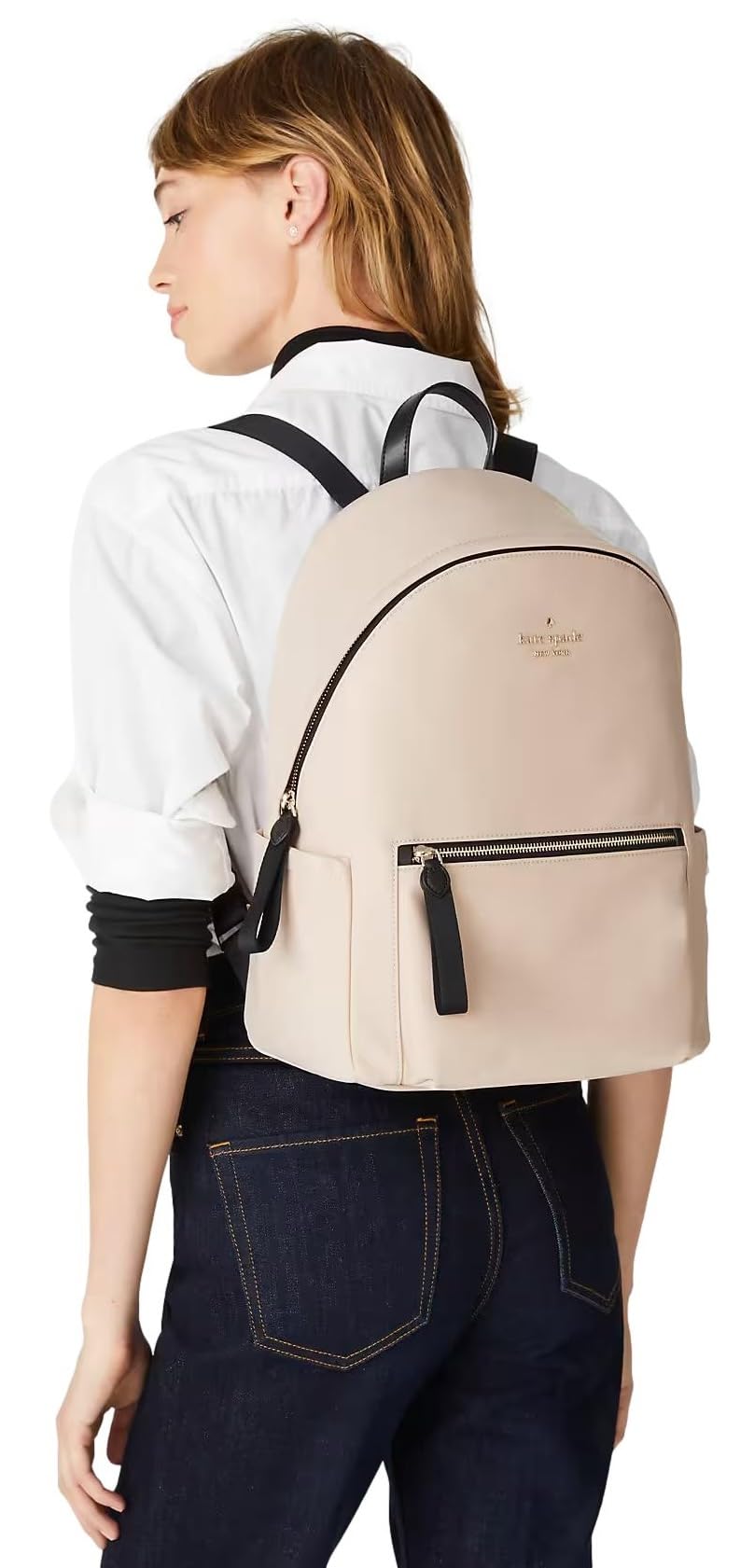 Kate Spade New York Women's Chelsea Ksnyl Large Backpack, Warm Beige