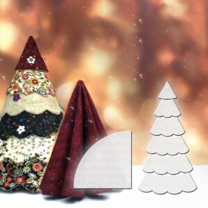 2023 new christmas tree sewing template set - 8/12/15 inch handmade christmas tree quilting - christmas tree sewing pattern template,quilting template (all(8in+12in+15in))