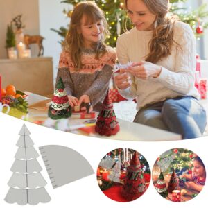 2023 New Christmas Tree Sewing Template Set - 8/12/15 Inch Handmade Christmas Tree Quilting - Christmas Tree Sewing Pattern Template,Quilting Template (All(8in+12in+15in))