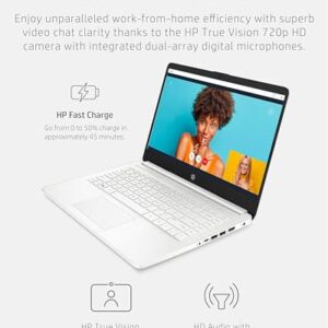 HP Stream 14-inch Laptop for Student and Business - Intel Quad-Core Processor, 8GB RAM, 320GB Storage (64GB eMMC + 256GB Card), 1-Year Office 365, Webcam, 11H Long Battery Life, Wi-Fi, Win11 H in S