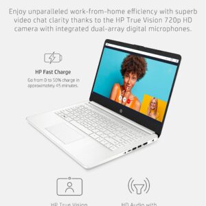 HP Stream 14-inch Laptop for Student and Business - Intel Quad-Core Processor, 8GB RAM, 320GB Storage (64GB eMMC + 256GB Card), 1-Year Office 365, Webcam, 11H Long Battery Life, Wi-Fi, Win11 H in S