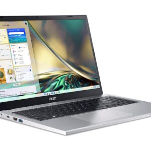 acer Aspire 3 Thin and Light Business Laptop Computer 15.6" FHD IPS Display AMD Quad-core Ryzen 3 7320U Processor 8GB RAM 512GB SSD AMD Radeon 610M Graphics USB-C Win11 Silver + HDMI Cable