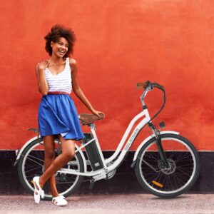 GELEISEN Electric Bike for Adults, 26" Ebikes, Peak 750W Electric Cruiser Bike with 48V 14.5Ah/11.6Ah Removable Battery, 25Mph Electric Bicycle w/ 7-Speed & Front Suspension(Fits for 5'2"-6'5")