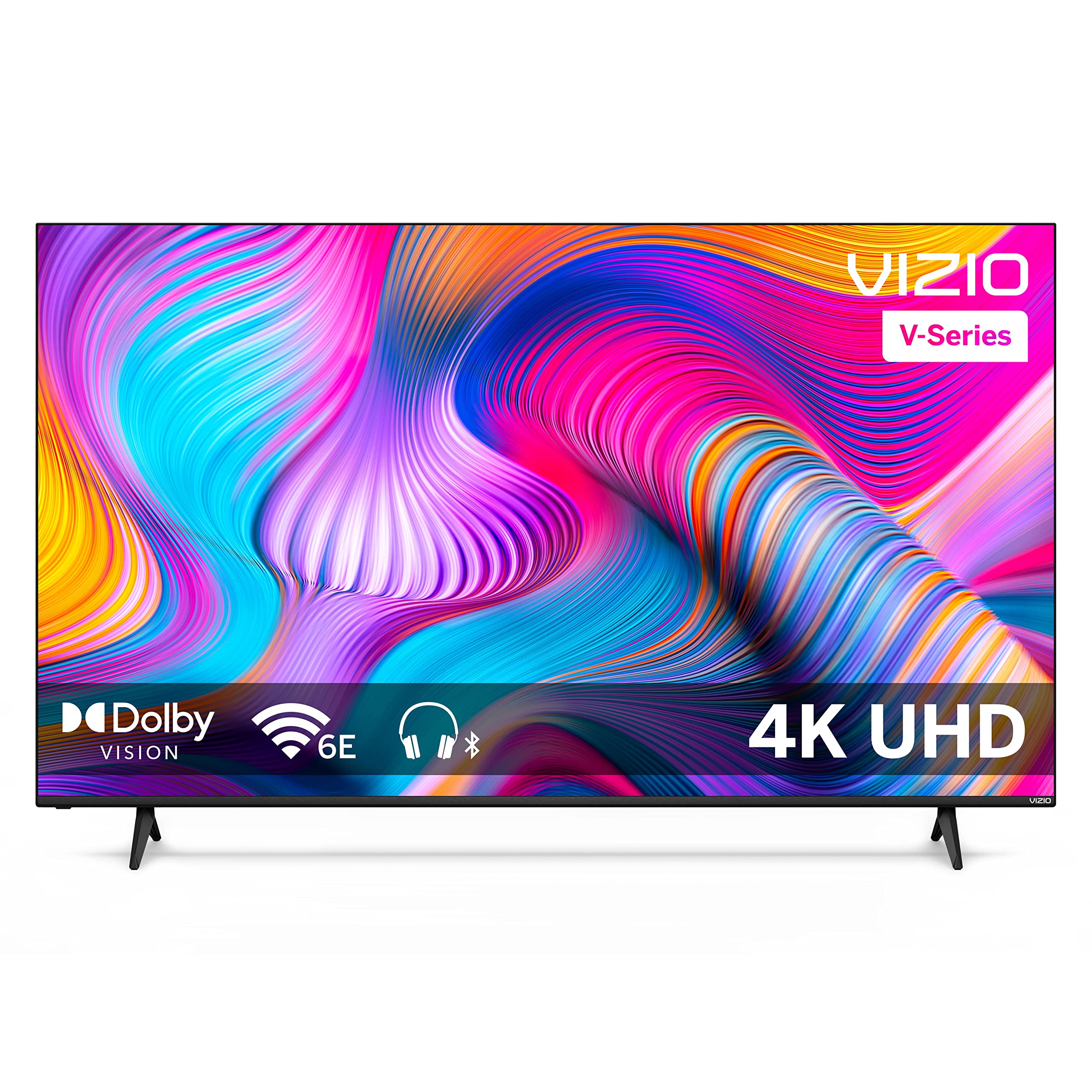 VIZIO 65-INCH Class V-Series - V655M-K04 - 4K Ultra HD - Smart TV WiFi 6E Tri-Band - Gaming - Dolby Vision HDR/HDR10+ - HDR/HDR10+ Bluetooth Capable - IQ Active Processor - Voice Remote (Renewed)