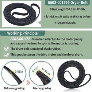 Repair Kit DC97-16782A Roller 6602-001655 Belt DC93-00634A For Samsung Dryer